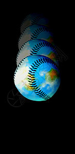 接球! 棒球地球图片