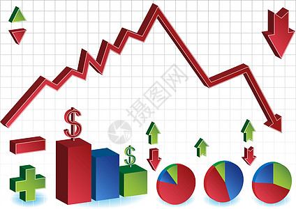 金融崩溃和约束酒吧图表反弹危机网格库存街道剪贴商业暴跌图片