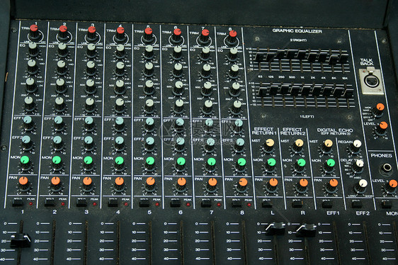 音乐混合板立体声制作人dj记录技术平衡设备体积录音混合器图片