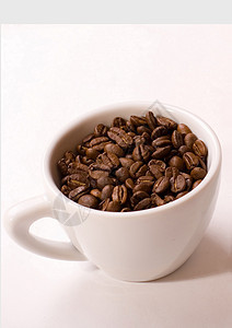 咖啡豆杯杯子咖啡馆食物棕色咖啡白色图片