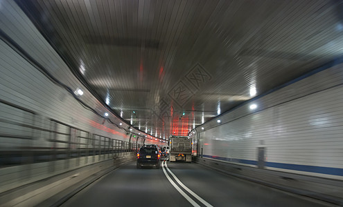 纽约市林肯隧道内天际景观全景假期建筑路线工作刮刀交通市中心图片
