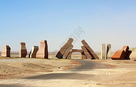 沙漠中的石头自然保护区游览天空旅游旅行入口图片