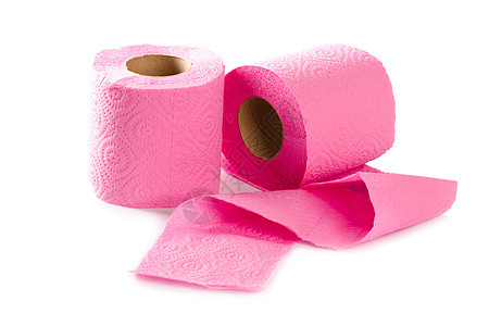 2个卫生纸卷小路白色铺层卫生间洗手间棉布粉色卫生剪裁民众图片