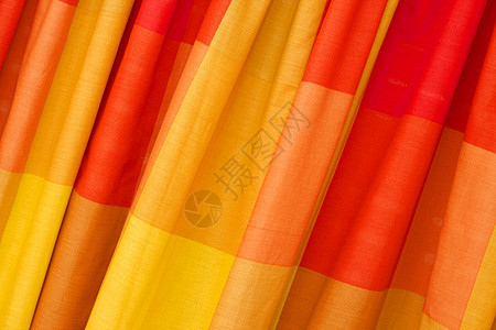 窗幕窗帘天鹅绒条纹橙子织物纺织品布料艺术坡度图片