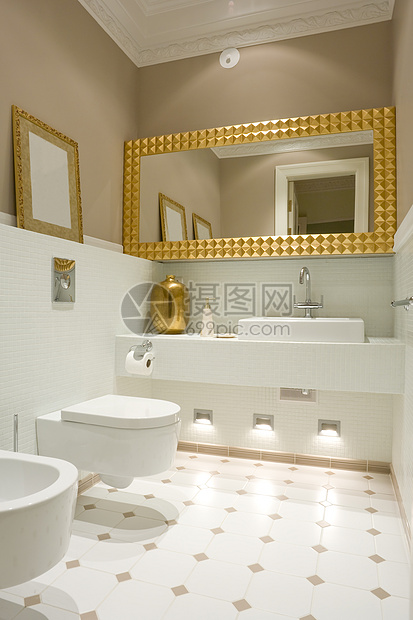浴室内浴衣壁灯制品风格虚荣金子装潢装饰框架建筑学图片
