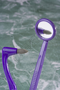 牙科工具药品医疗橡皮紫色乐器健康镜子牙齿卫生护理图片