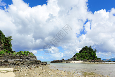 霍基那瓦的日本雅潘美丽的海景图片