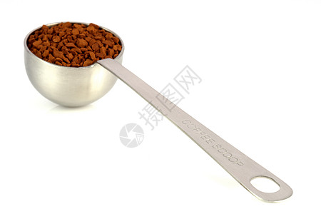 咖啡勺喷雾咖啡食物量勺高清图片