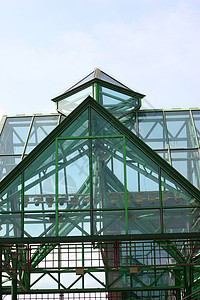 玻璃钢屋顶温室绿色辖区商店购物图片