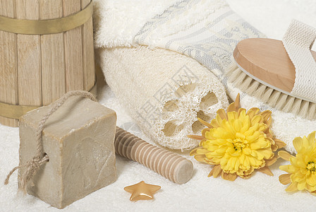 淋浴用品黄色香气疗法芳香海绵治疗物品配件奢华肥皂图片
