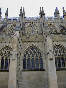 Exeter大教堂石头建筑历史性历史教会教堂图片