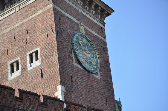 克拉科夫的瓦利城堡住宅纸巾皇家正方形市场大教堂历史图片