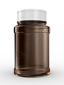 白背景的牌板瓶 孤立的 3D 图像贮存药店玻璃药片诊断止痛药盒子塑料空白药品图片