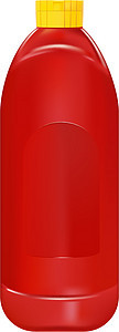 番茄酱瓶红色空白瓶子塑料香料食物美食家酱料图片