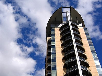 曼彻斯特的现代公寓大楼城市高楼英语家园城市生活图片