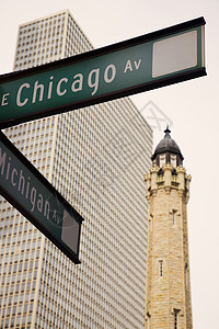 芝加哥和密歇根交汇图片
