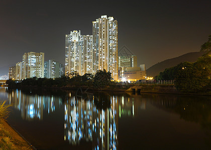 香港公共住房土地蓝色住宅财产建筑绿色民众天空运输单轨图片