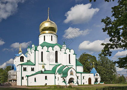 俄罗斯大教堂 配有金茶杯图片