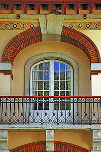 葡萄牙植物阳台别墅财产生活窗户建筑住宅石头大理石图片