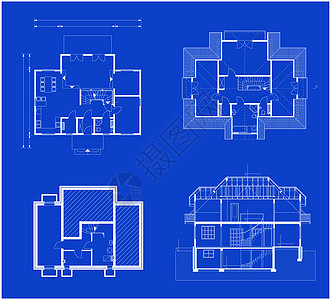 蓝图公寓蓝色建筑学工程师图纸项目房间绘画工程数据背景图片