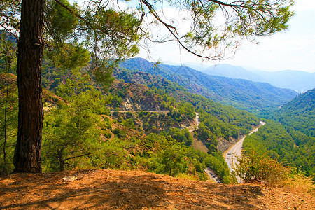 Dalaman  山口的戈塞克风景车道天空假期公园松树岩石场景爬坡街道图片