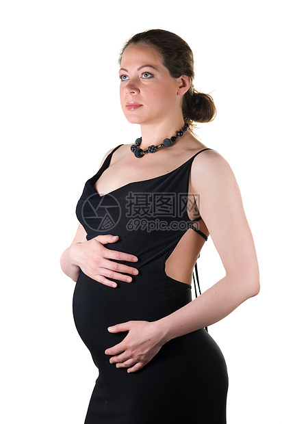 怀孕妇女裙子婴儿妈妈分娩幸福女士孩子身体家庭母性图片