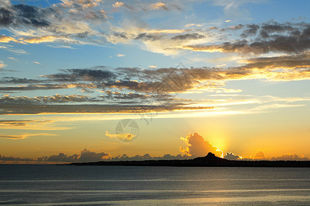 日落阳光墙纸场景海岸天空蓝色旅行晴天海洋太阳图片