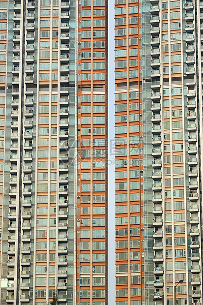 拥挤的公寓街区住房建筑学摩天大楼建筑高层窗户住宅房屋高楼城市图片