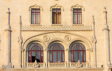 美丽的旧窗口旅游窗台文化古董旅行房子裂缝建筑学窗户建筑图片