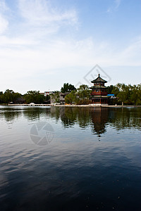 中国塔和湖历史寺庙文化皇家国王地标历史性旅行胡同城市图片