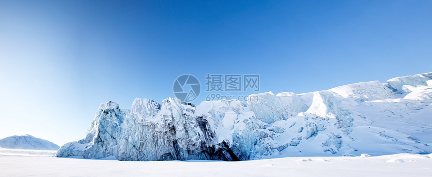 冰川暴风雪环境气候全景场景旅行蓝色海岸旅游风景图片