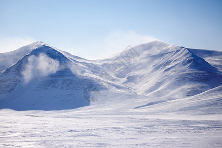 雪覆盖山旅行场景旅游地形蓝色气候环境荒野全景冻结图片