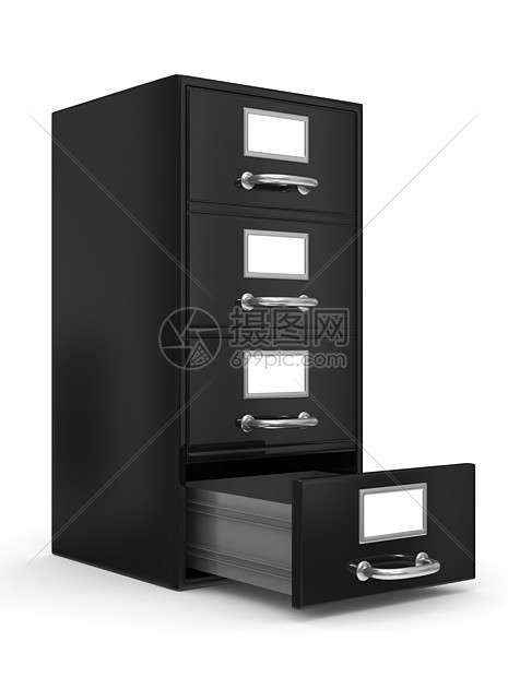 白色的存档柜子 孤立的 3D 图像卡片车厢仓库研究盒子图书馆团体贮存安全命令图片
