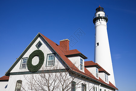 风点灯塔旅行蓝色白色天空窗户房子历史性图片