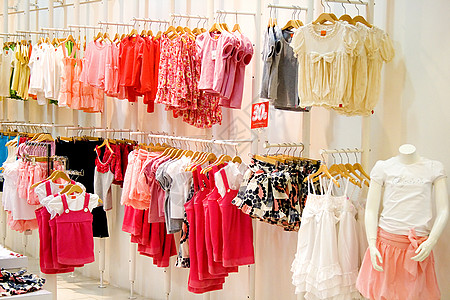 儿童服装店店铺女孩入口裤子女孩们销售孩子们购物孩子裙子图片