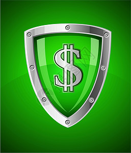 安全盾牌作为财务安全标志图片