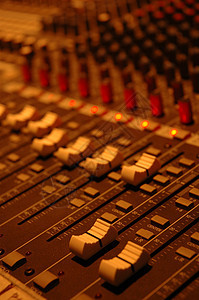 音频混音器细节混合器推子旋律技术岩石工作室居住音乐娱乐电子背景图片