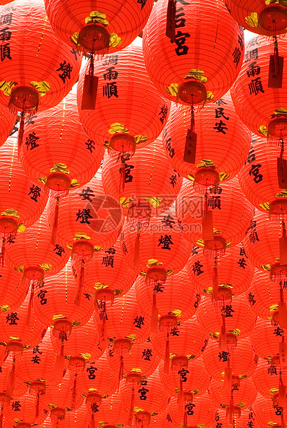 红色 红色和美丽的中国灯笼精神建筑艺术派对建筑学祷告旅行古董书法崇拜图片