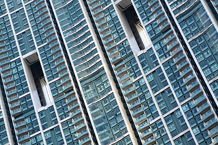 拥挤的公寓街区建筑学投资住宅房屋多层城市阳台摩天大楼窗户高层图片