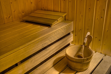 桑萨湿度座位保健洗澡治疗酒店闲暇木头温泉长椅图片
