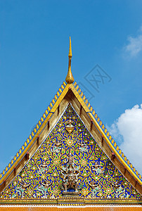 泰国曼谷寺庙屋顶详情(泰国曼谷)图片
