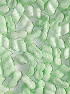 聚苯乙烯珠绿色珠子材料商业白色塑料绝缘包装图片