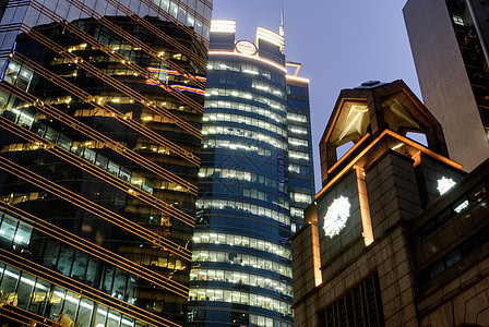 现代建筑橙子大厦住宅摩天大楼场景窗户商业建筑学旅行风景图片