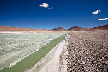 智利阿塔卡马沙漠钻石环礁湖风景地质学荒野地区海浪边缘干旱寂寞自由高原图片