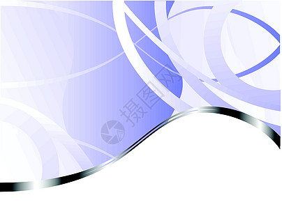 蓝色和银色商务卡模板漩涡框架分支机构卡片绘画藤蔓插图装饰中风商业图片