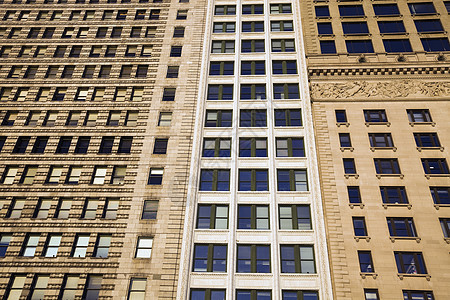 芝加哥历史古建筑窗户办公楼市中心风光都市城市生活建筑学历史性建筑城市图片