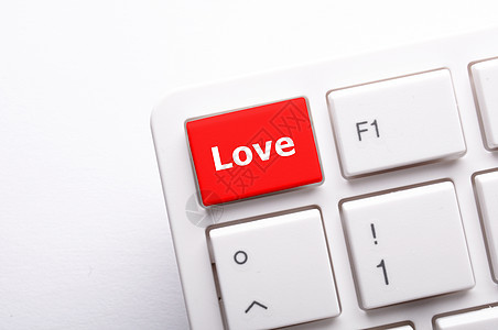 爱键盘钥匙聊天邮件社会网络网站卡片电脑红色图片