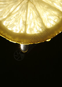 柠檬黄色果汁水果背景图片
