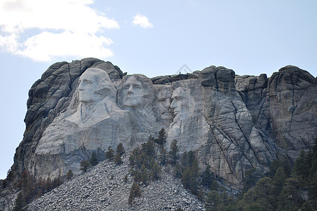 南达科他州拉什莫尔山雕塑岩石纪念碑国家雕像公吨图片