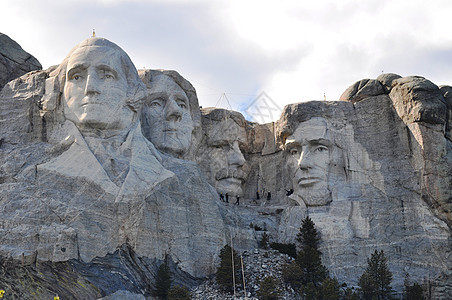 南达科他州拉什莫尔山雕塑国家纪念碑岩石公吨雕像图片